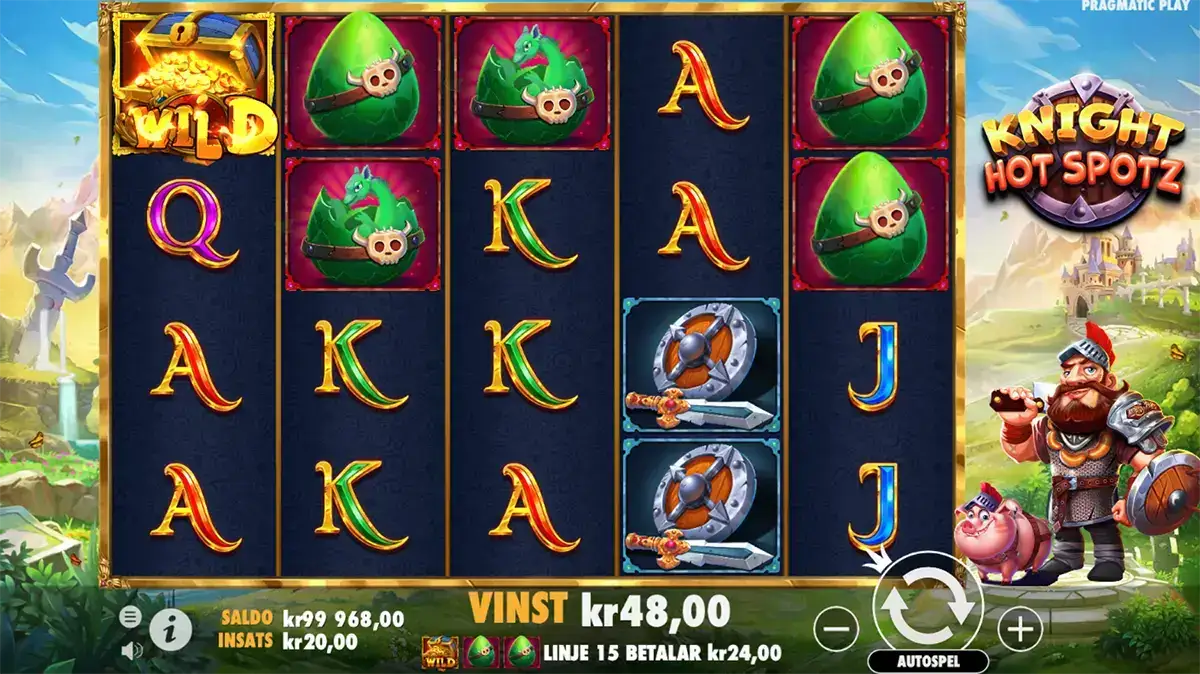 Knight Hot Spotz Slot (Pragmatic Play) - Recension och information